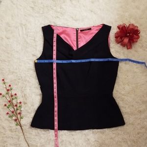 Dark Navy Office Blouse